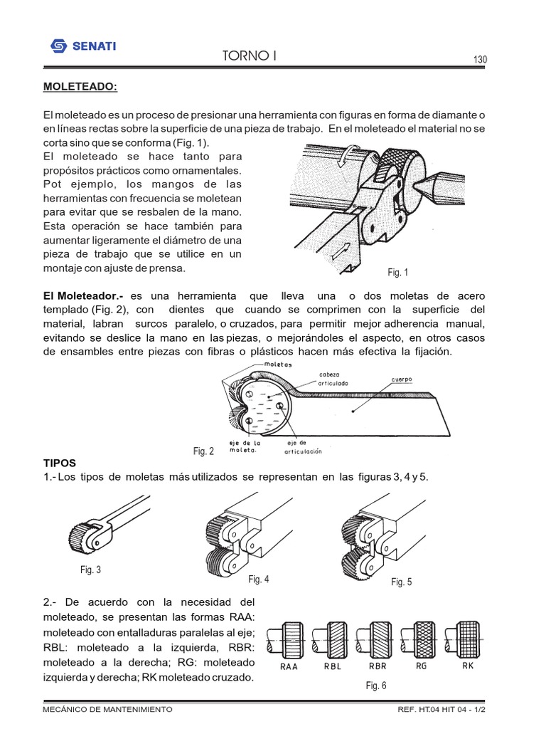 Proceso y Tipos de Moleteado en Torno | PDF | Equipo industrial ...