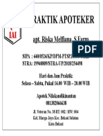 Contoh Papan Praktek Apoteker