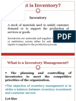 Unit IV Inventory Management