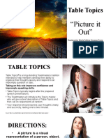 Table Topics picture me
