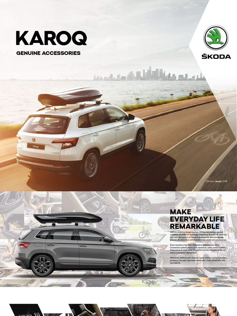 Skoda Fabia, Karoq car accessories floor mats original