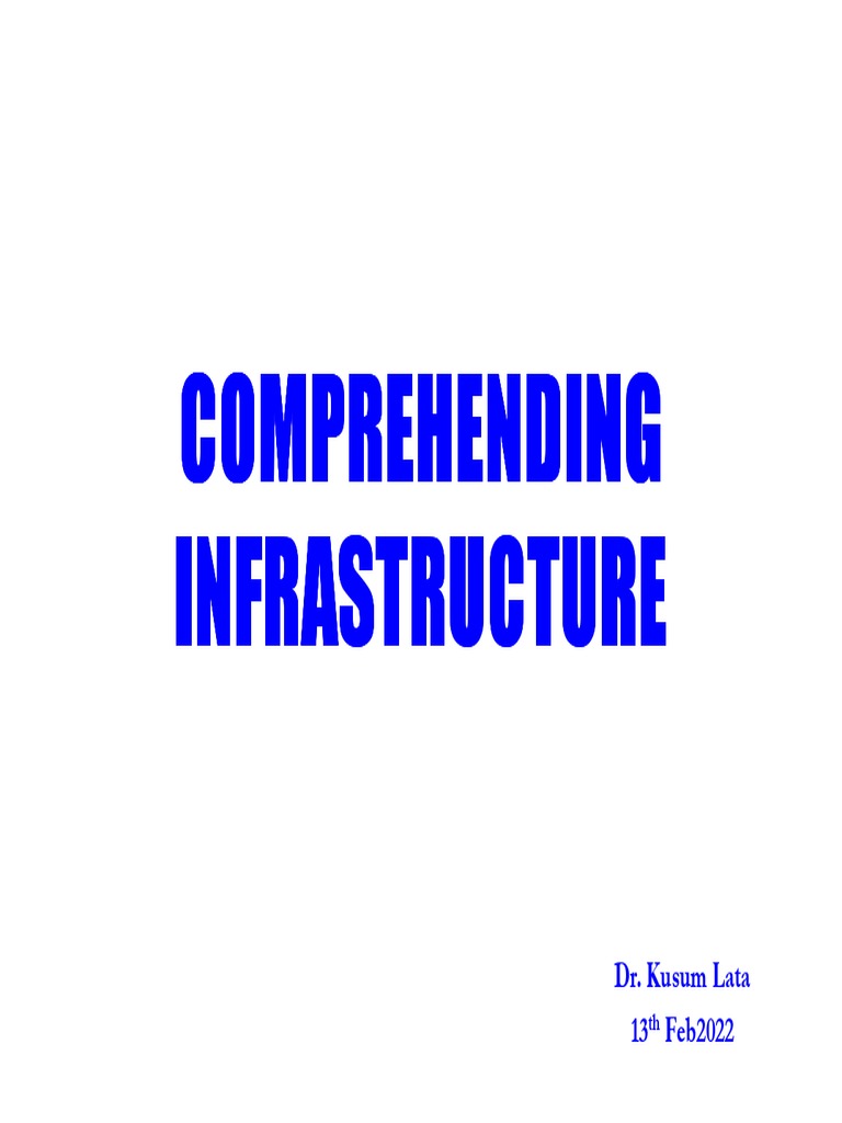 Understanding Infrastructure Types and Definitions | PDF ...