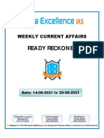 Ready Reckoner: Weekly Current Affairs