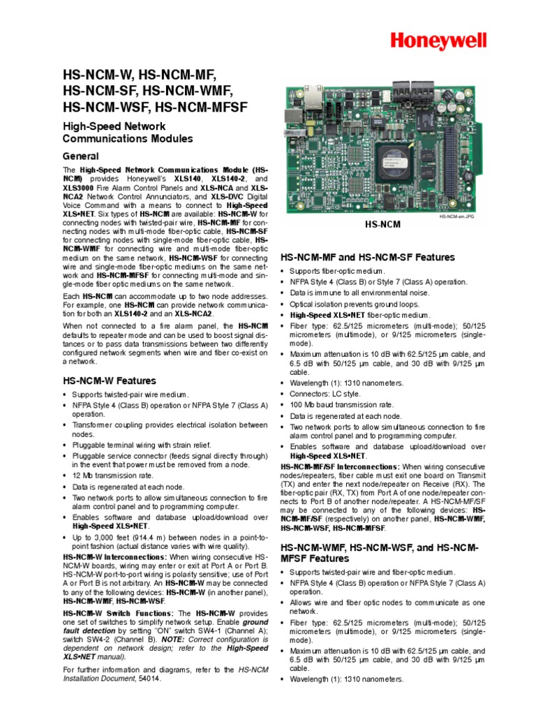 HS NCM SF PDF Optical Fiber Computer Network