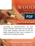 Importance and Uses of Wood