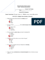 INTEGRATED SCIENCE QUIZ 