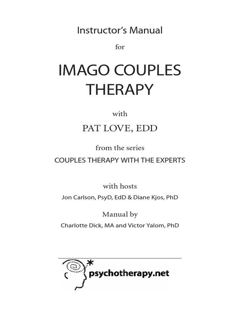 Imago Couples Therapy Instructors Manual PDF Psychotherapy Psychology