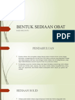 Bentuk Sediaan Obat