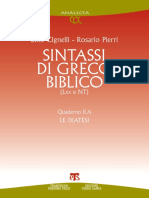 Sintassi Di Greco Biblico. Quaderno II.a. Le Diatesi by L. Cignelli, R. Pierri (Z-lib.org)