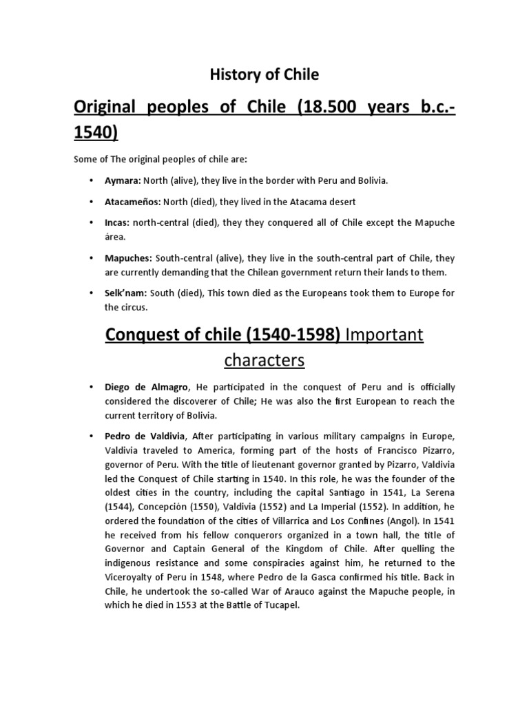 History Of Chile Download Free Pdf South America Military
