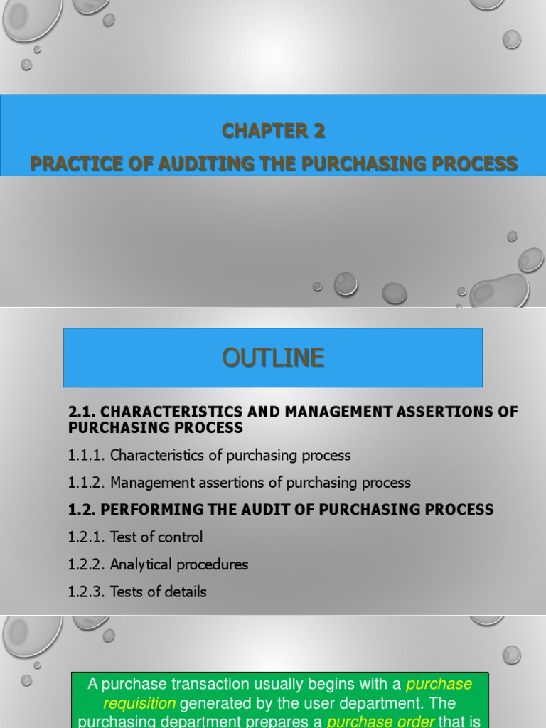Auditing the Purchasing Process Guide | PDF | Accounts Payable | Cheque