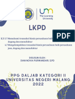 LKPD K.D 3.7 Transaksi Perusahaan Jasa, Dagang Dan Manufaktur