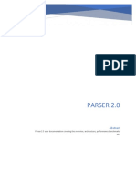 Parser 2.0 documentation covering overview, architecture, benchmarks
