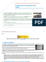 Utilización de Bases de Datos para El Tratamiento de La Información Administrativa.