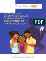 Percepciones de La Explotación Sexual de Niñas, Niños y Adolescentes en Intenet 2018 - 2021