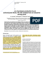 Protease Production by Actinomycetes PS-18