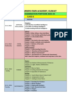 CLASS - 6 SA1 Schedule - and - Portions2022 23