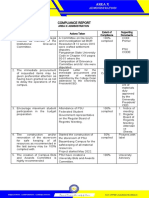 Compliance Report Area X Public Administration