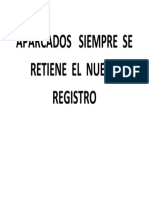 Aparcados Siempre Se Retiene El Nuevo Registro