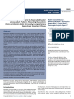 Metabolic Syndrome and Its Associated Factors Among Adult Patients Attending Outpatients Clinics at Wolaita Sodo Univers