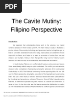 Cavite Mutiny - Filipino Perspective