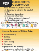 Building Children's Positive Behaviour 2