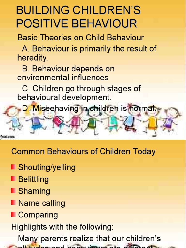How To Encourage Children S Positive Behaviour