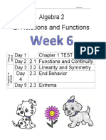 Week 6 - Algebra 2