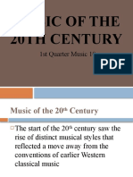 Music of The 20th Century