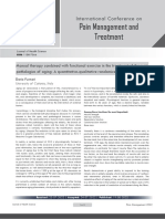 Manual Therapy Combined With Functional Exercise in The Treatment of The Main Pathologies of Aging A Quantitativequalita