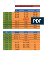 JADWAL PELAJARAN KLS II (KONDISIONAL)