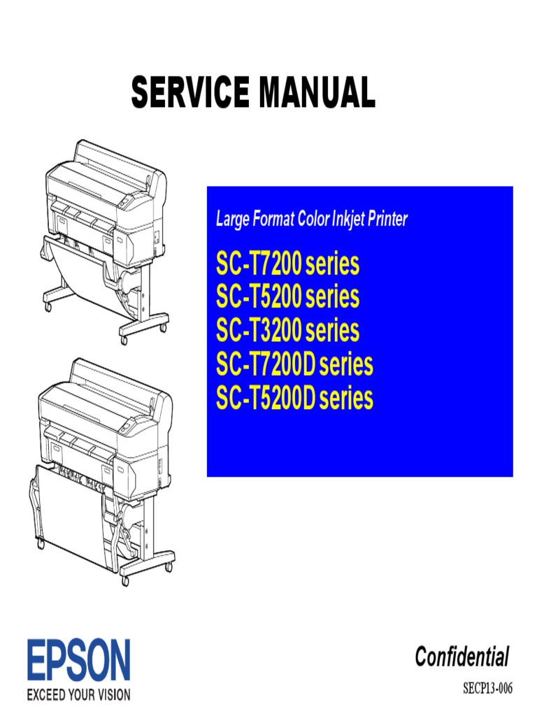 Epson SC-T7200 SC-T5200 SC-T3200 Service Manual | PDF | Printer ...