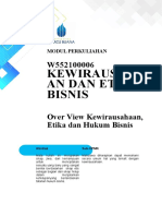 Kewirausahaan, Etika dan Hukum Bisnis