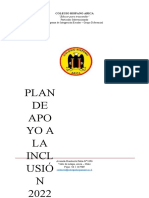 Plan de apoyo a la inclusión del Colegio Hispano Arica