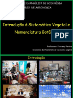 Introdução à Sistemática Vegetal