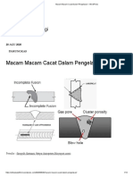 Macam Macam Cacat Dalam Pengelasan - WordPress