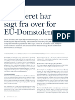 Hoejesteret Har Sagt Fra Over For Eu Domstolen