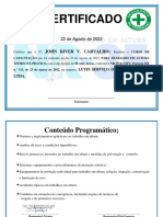 Certificado Nr-35 John River