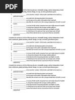 Global Warming - Compound Nouns