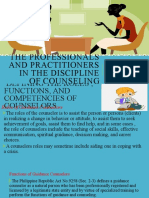 The Professionals and Practitioners in The Discipline of