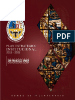 Universidad San Francisco Xavier Plan Estratégico 2019-2025