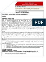 Plano de Ensino - Conceitos Básicos de Análise Do Comportamento