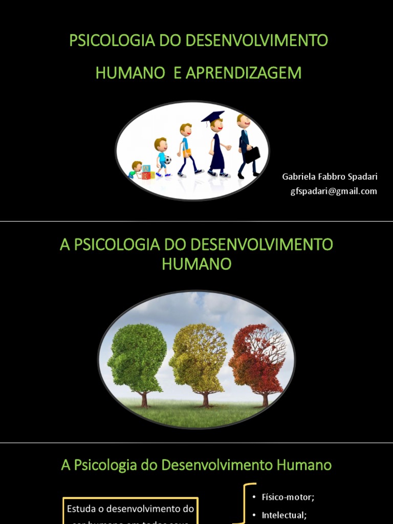 Desenvolvimento Humano e Aprendizagem | PDF | Humano | Psicologia do ...