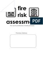 Fire Risk Assessment Form