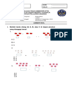 PENILAIAN TENGAH SEMESTER Kls 1 Matematika