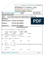 02-07-22 - Sr.S60, ELITE, TARGET & LIIT - EAMCET - GTE-07 - Q.PAPER