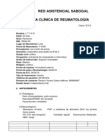 H. Sabogal Caso - Clinico - 2 Reumatologia 2021