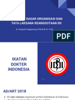 Pedoman Dasar Organisasi Dan Ortala Anggota Dr. Mulyadi Tedjapranata