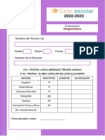 Examen Diagnostico Sexto Grado