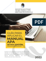 Guia para Aplicar El Manual Apa Sétima Edición - 2022